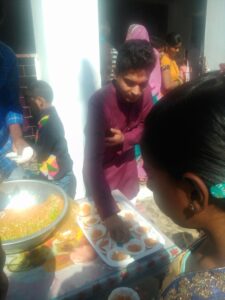 Prasad Vitaran Basti Shiv Mandir Mahashivratri